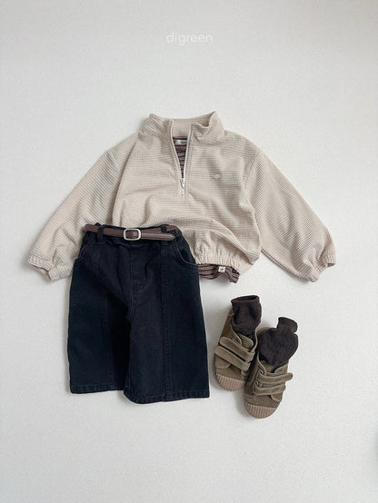 digreen stripe latte tee (85-130cm)
