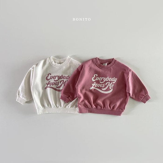 Bonito everybody love me sweatshirt (12m-120cm)