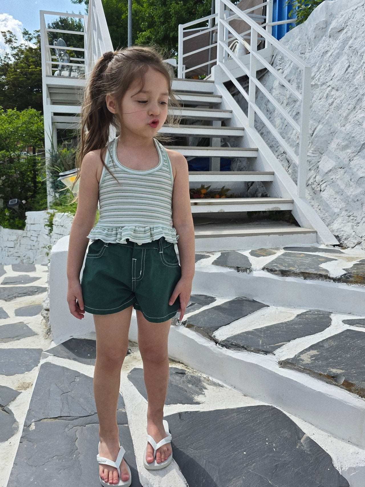 ELLYMOLLY flap pocket pants (90-145cm)
