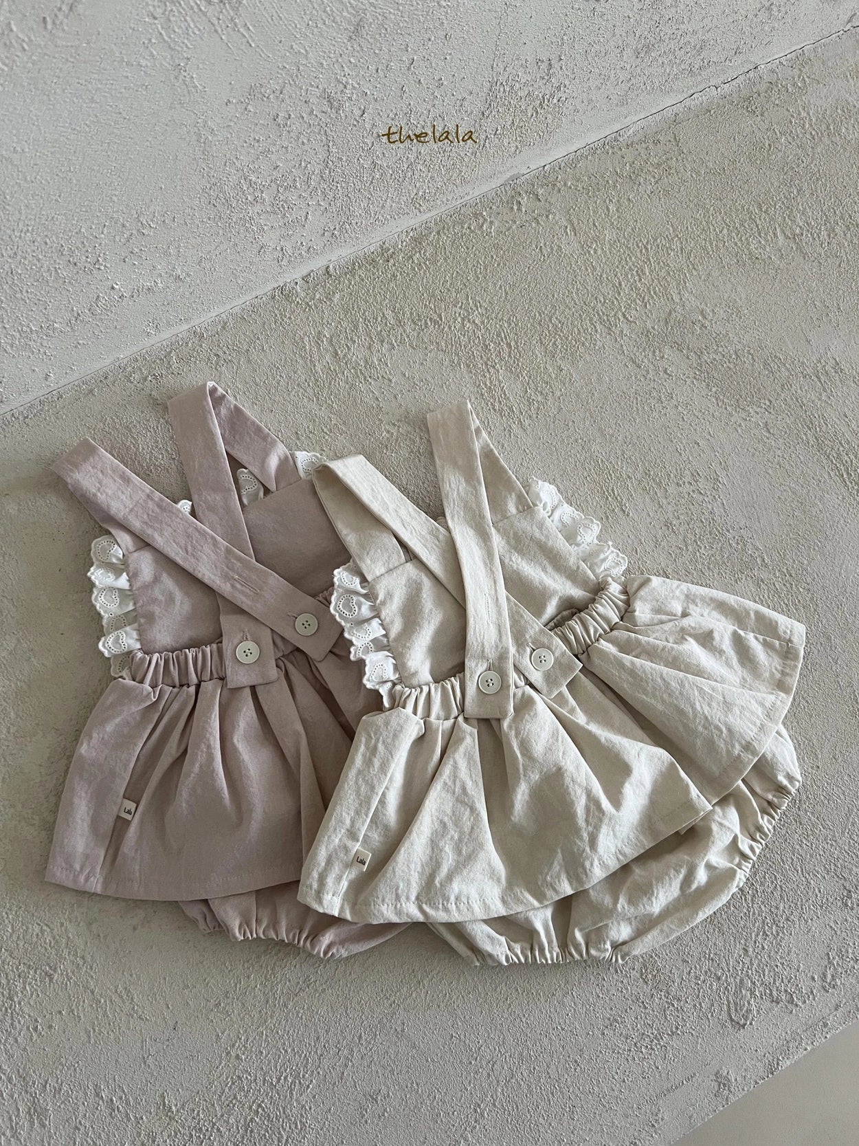 Lala Dori suspender suit (3-18m)