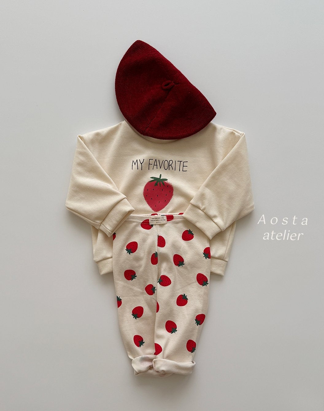 Aosta strawberry leggings (~70-115cm)