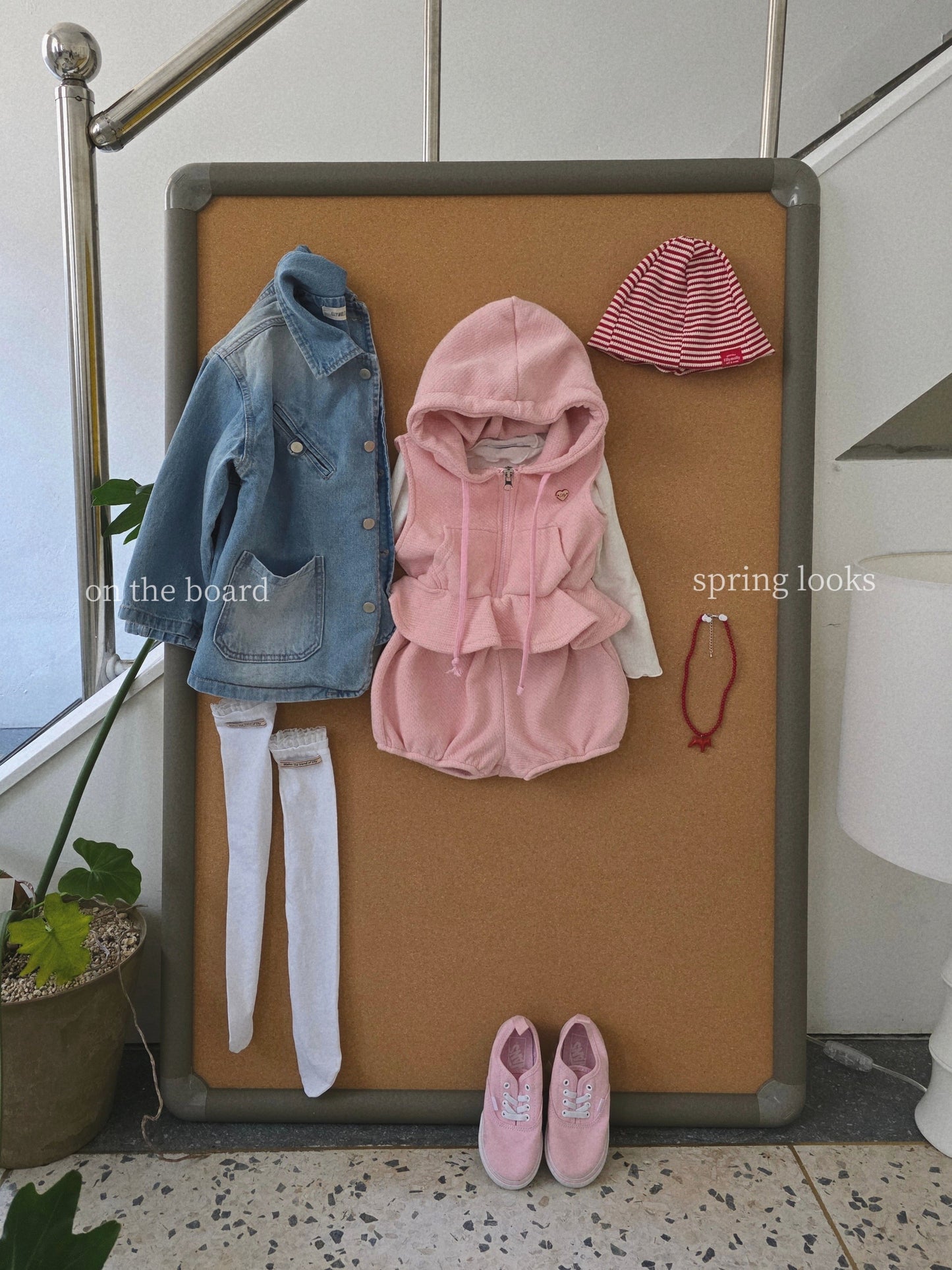 ELLYMOLLY flared hood vest (90-145cm)