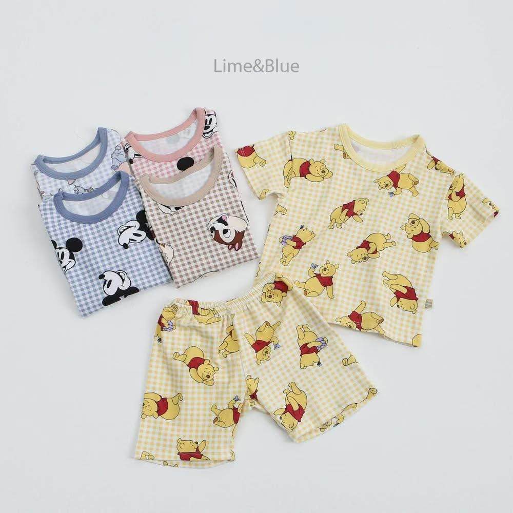 Lime&Blue 親子款 迪士尼人物居家服 (kids & mom & dad )