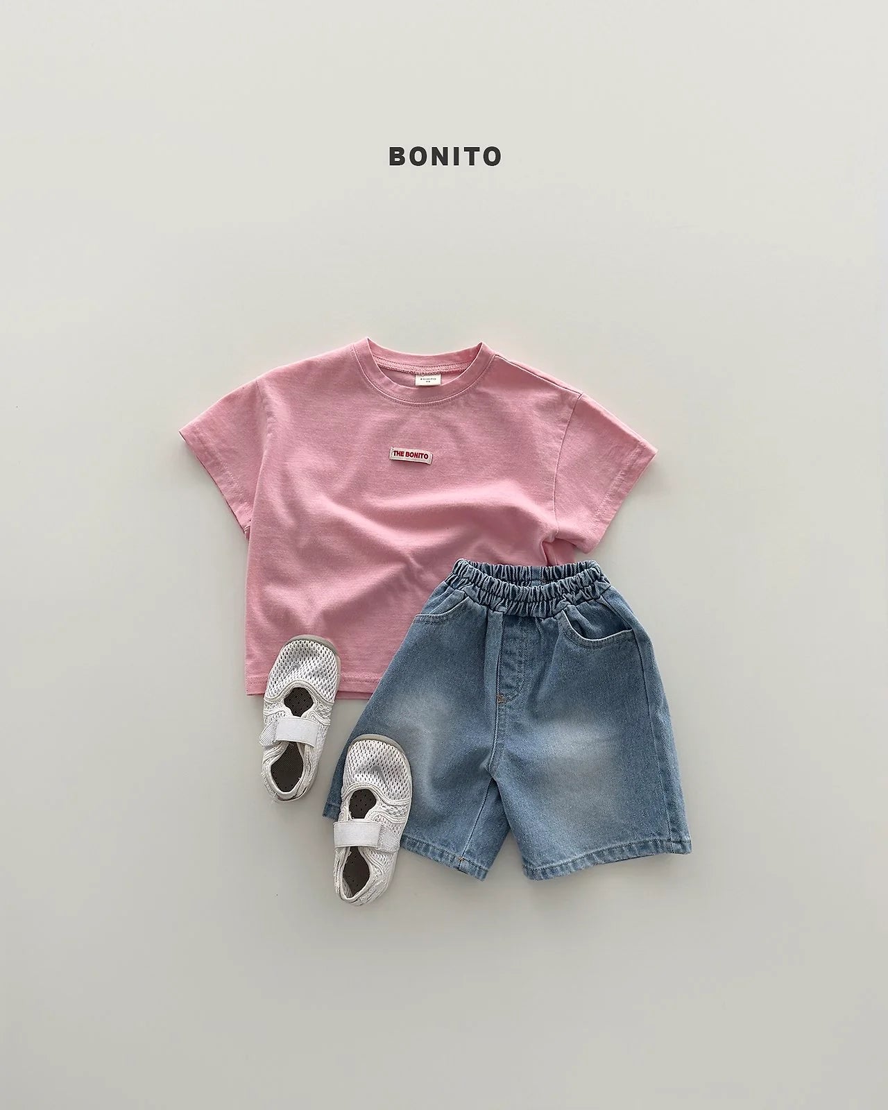 Bonito bermuda brushed denim pants (~80-140cm)