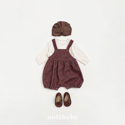 oottbebe bloom suspender suit(3-12m)