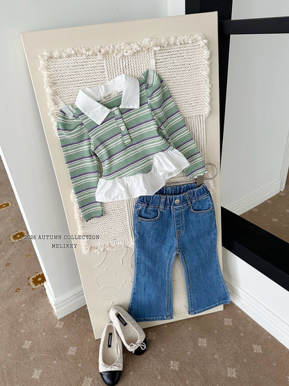 melikey pocket bootcut pants (~80-140cm)