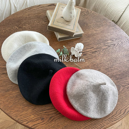 milkbalm wool beret