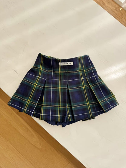 momoann check pleats (90-150cm)