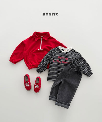 bonito collar half zip-up (~80-140cm)