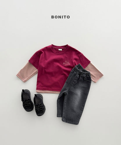 bonito short sleeve layered tee (~80-140cm)