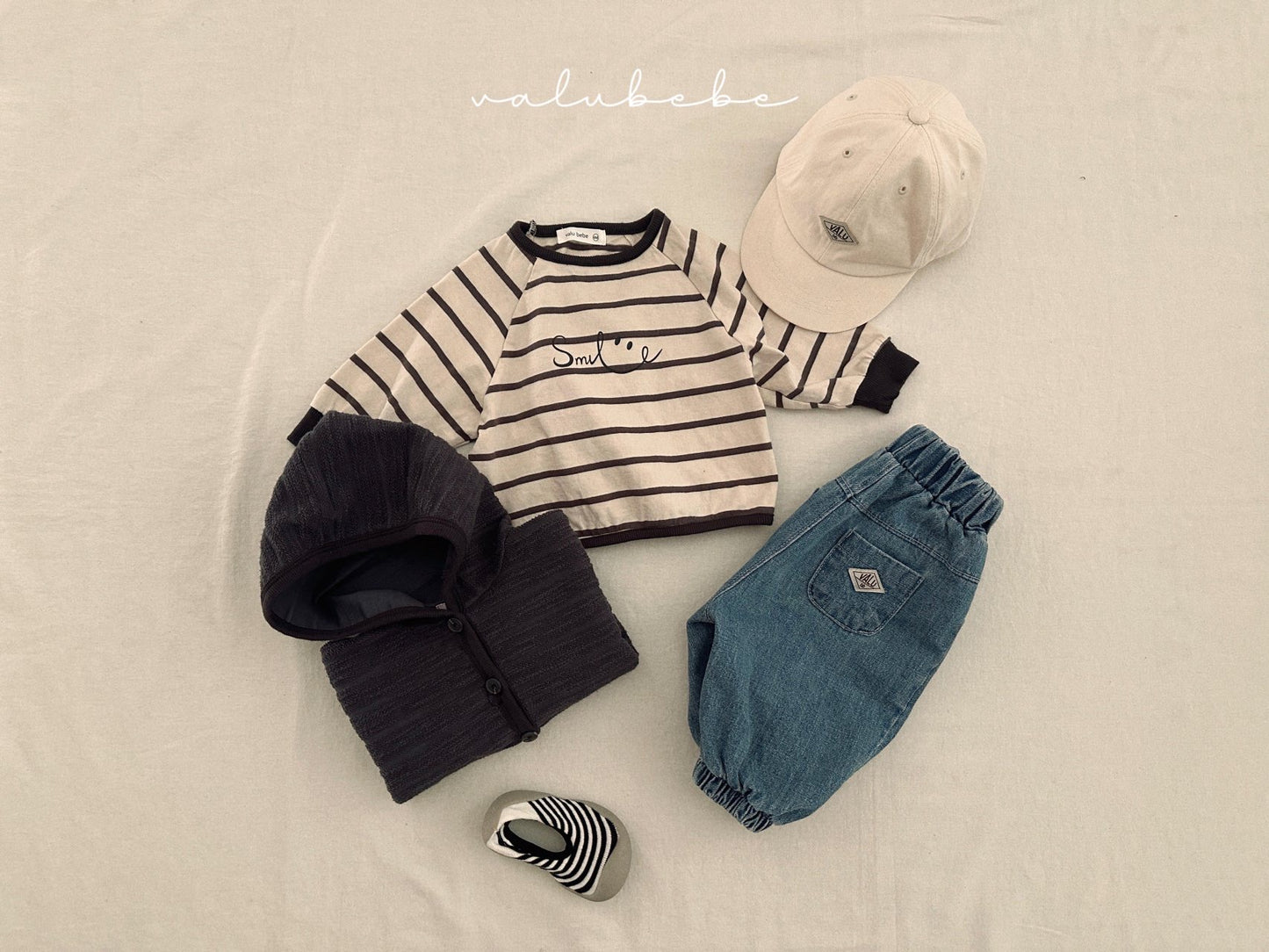 valubebe smile stripe tee(60-110)