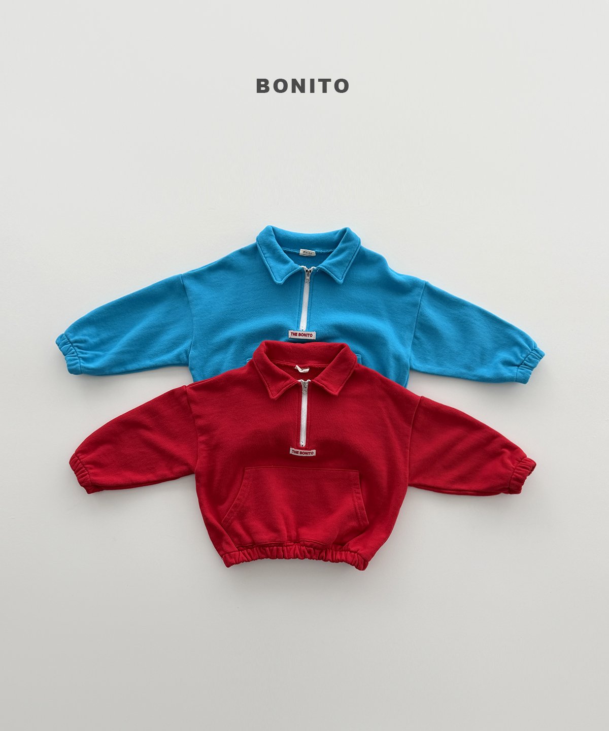 bonito collar half zip-up (~80-140cm)