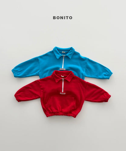 bonito collar half zip-up (~80-140cm)
