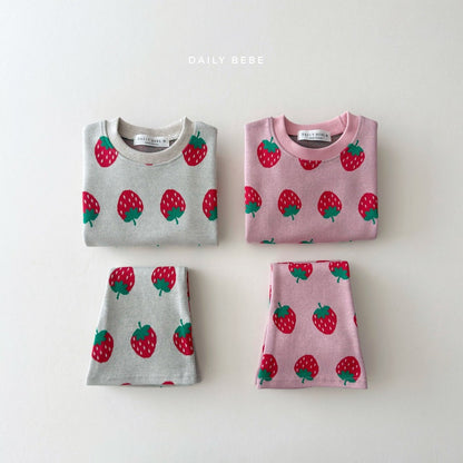 DAILYBEBE strawberry flare pants SET-UP (75-145cm)