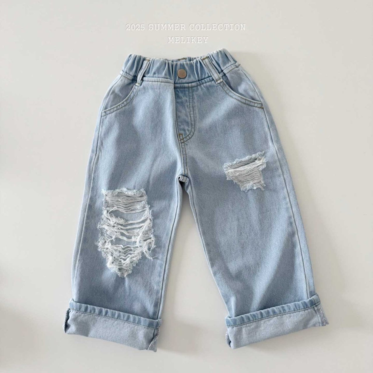 melikey destroyed jin pants (80-140cm)