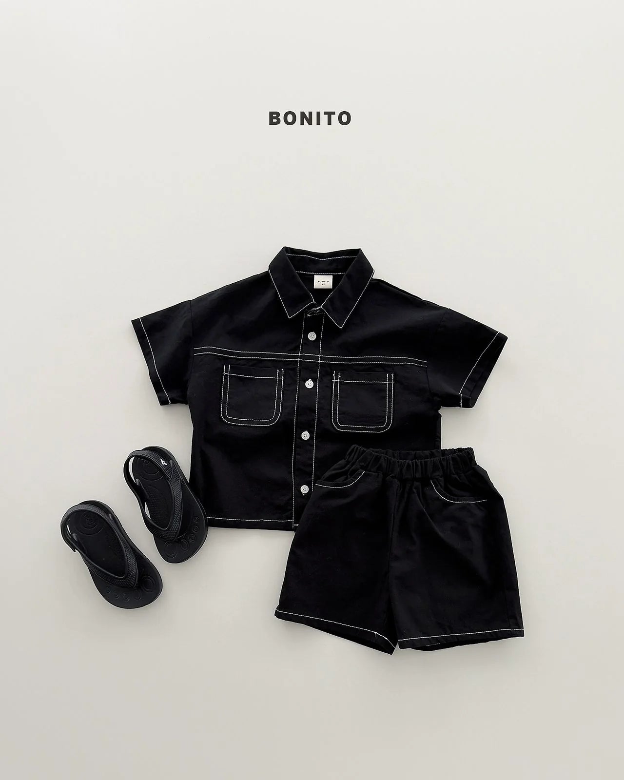 Bonito two pocket linen set (~80-140cm)