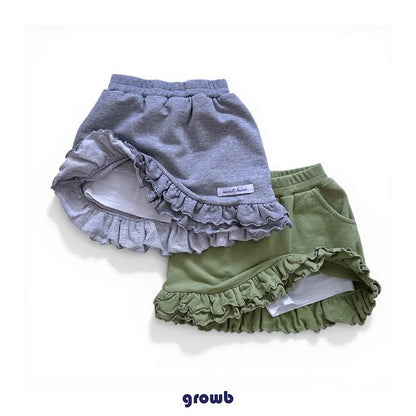 Growb Ruffle Sweat Skirt (90-125cm)