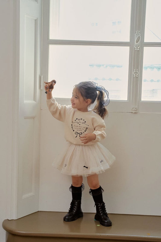 momoann ribbon sheath skirt. (90-130cm)