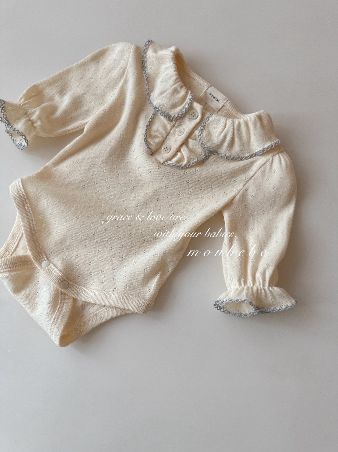 monbebe Coco frill suit (3-24m)