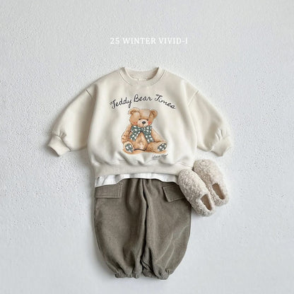 Vivid 燈芯絨翻蓋口袋縮口褲 (75-135cm)