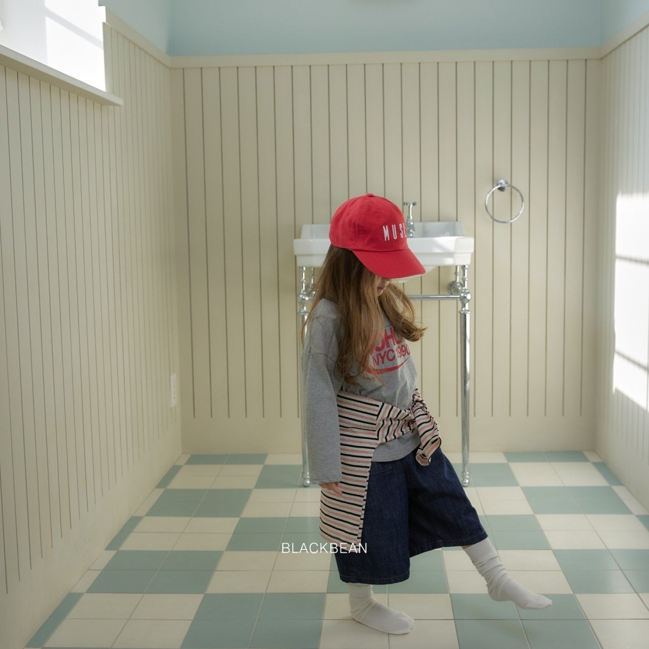 blackbean raw pocket jeans(kids)