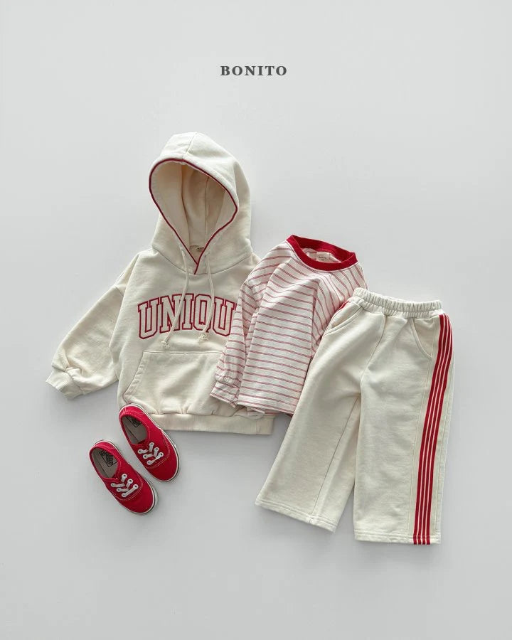 Bonito Unique Stripe Hoodie (bebe & kids & adult )