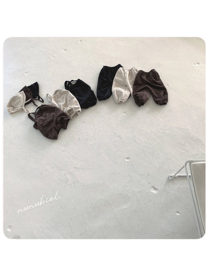 nunubiel clap romper & bonnet (3-18m)