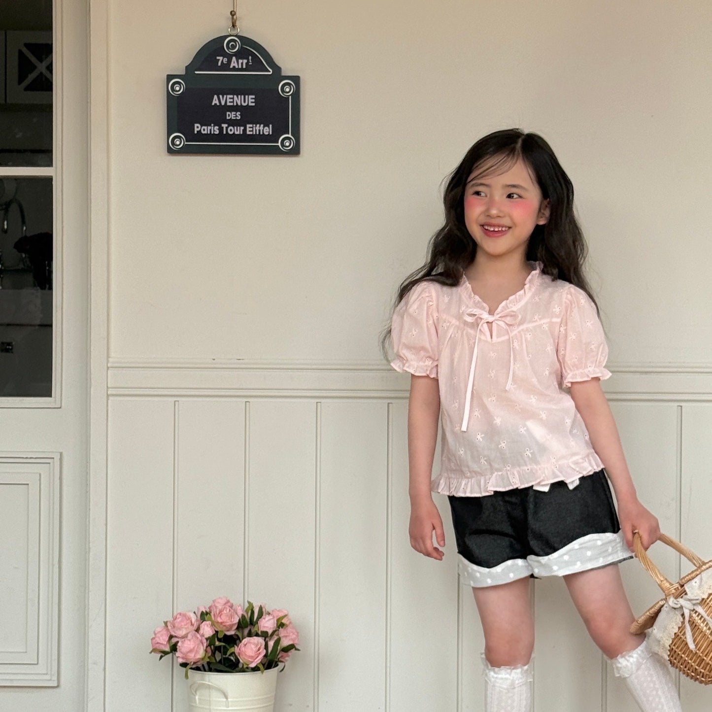 ninibello rosie embroidered blouse (80-130cm)
