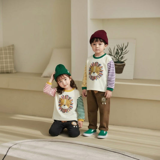 Orangemom 條紋獅子上衣 (95-140cm)