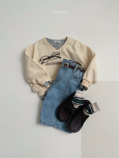 digreen hug ribbed tee (85-130cm)