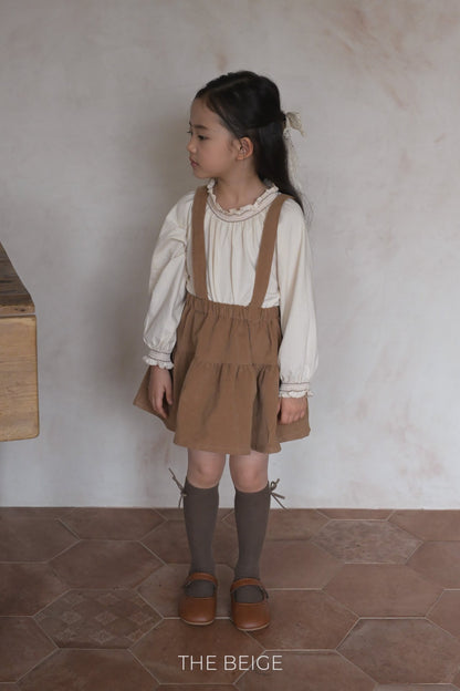 the beige suspender cancan skirt (80-120cm)