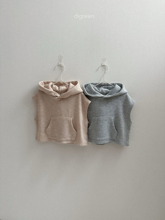 digreen woody hooded vest (85-130cm)