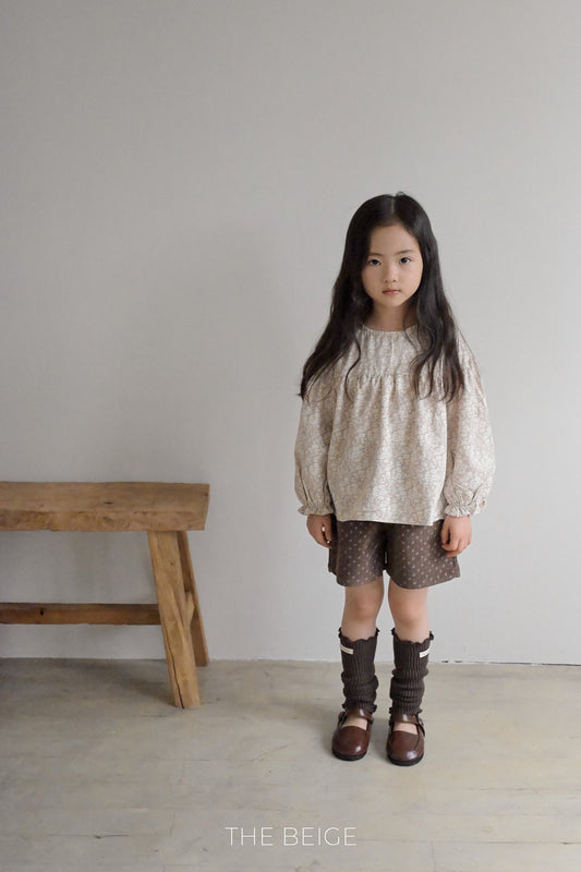 the beige flower blouse (80-120cm)