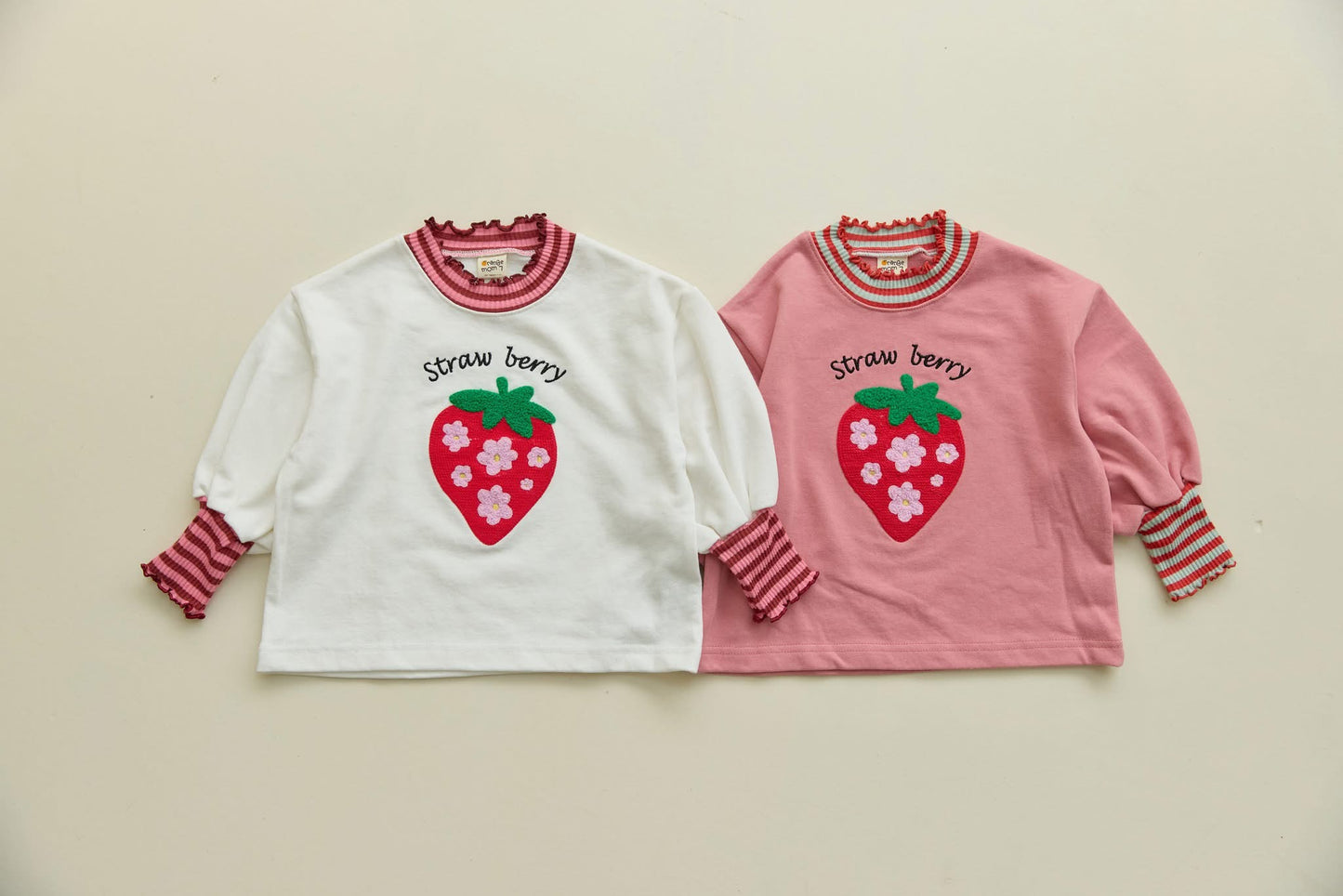 Orangemom 花花草莓上衣 (95-140cm)