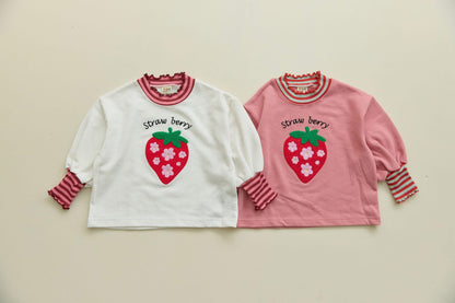 Orangemom 花花草莓上衣 (95-140cm)