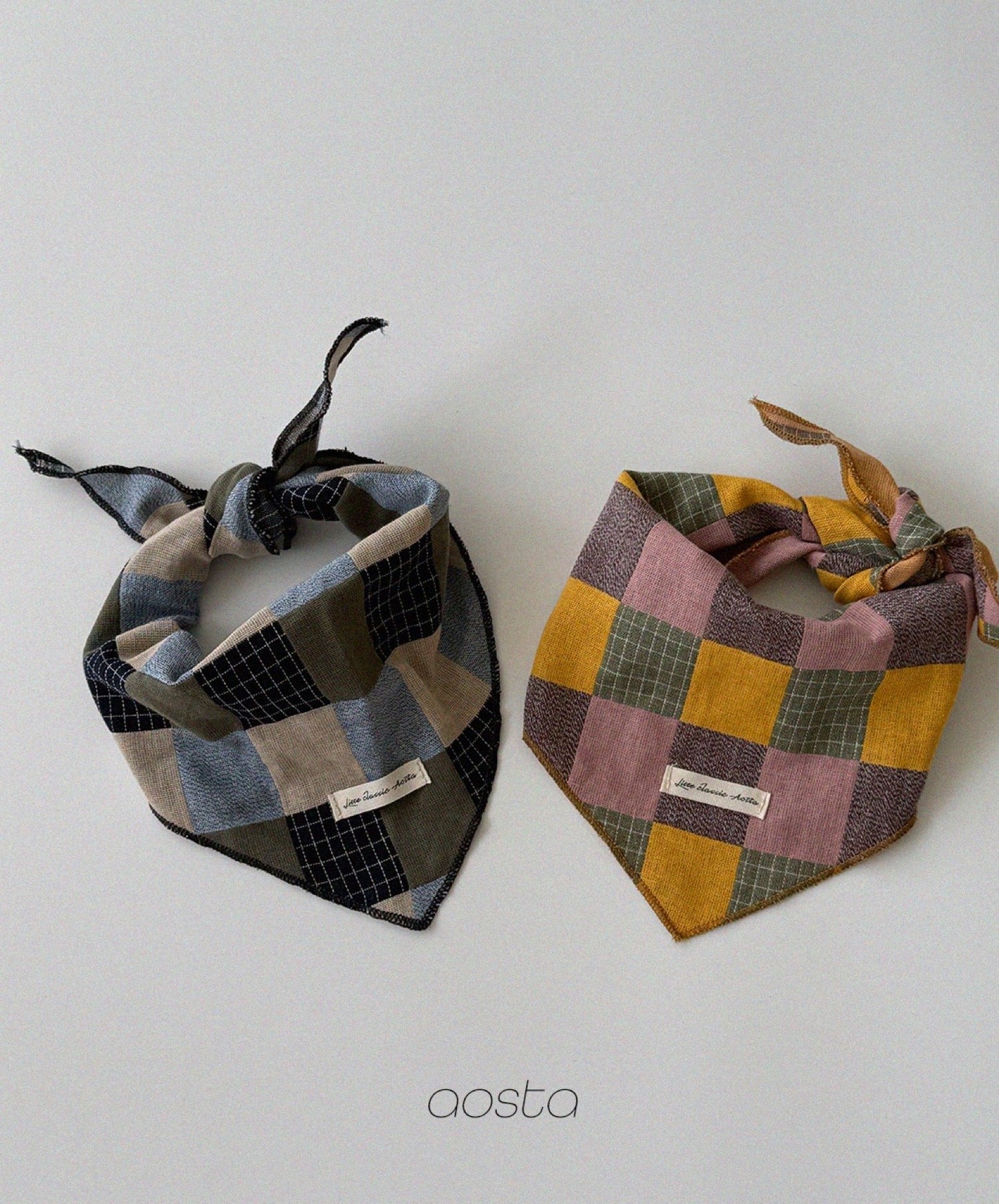 Aosta patchwork scarf