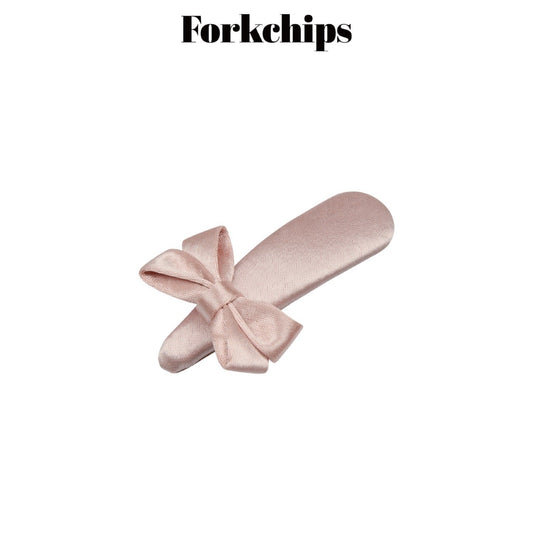 FORKCHIPS blush ribbon pin