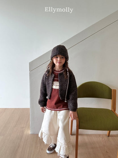 EllyMolly Fancy美式車線寬鬆上衣 (90-160cm)