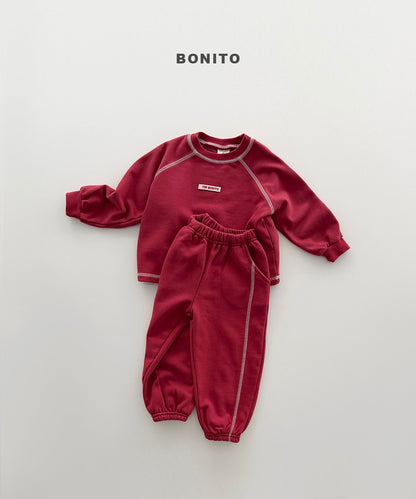 bonito color stitch raglan set (~80-140cm)