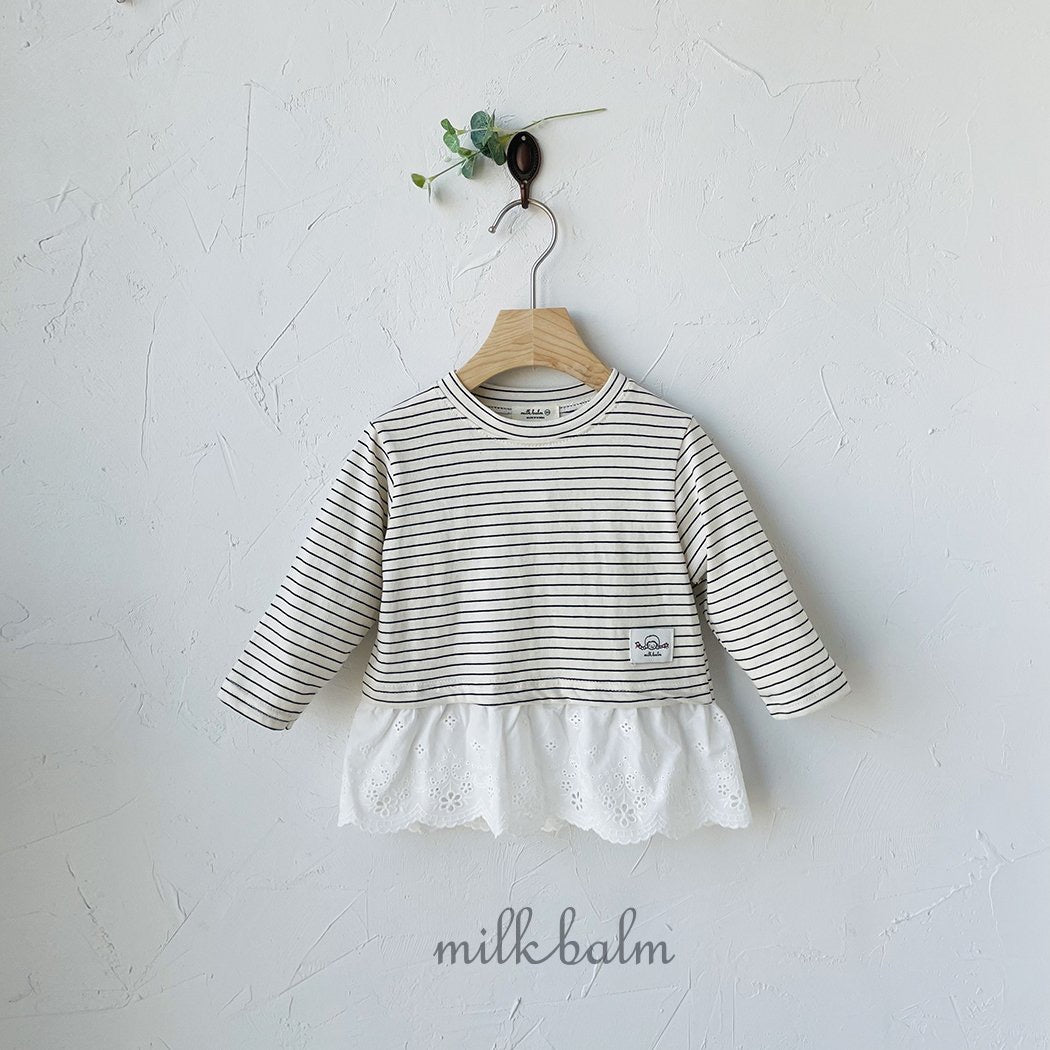 milkbalm milk layered tee (75-125cm)