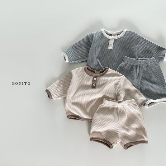 bonito waffle wrap set (3-18m)