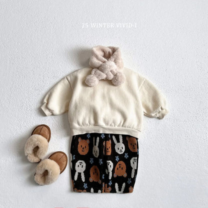 Vivid 可愛圖案針織褲 (75-135cm)