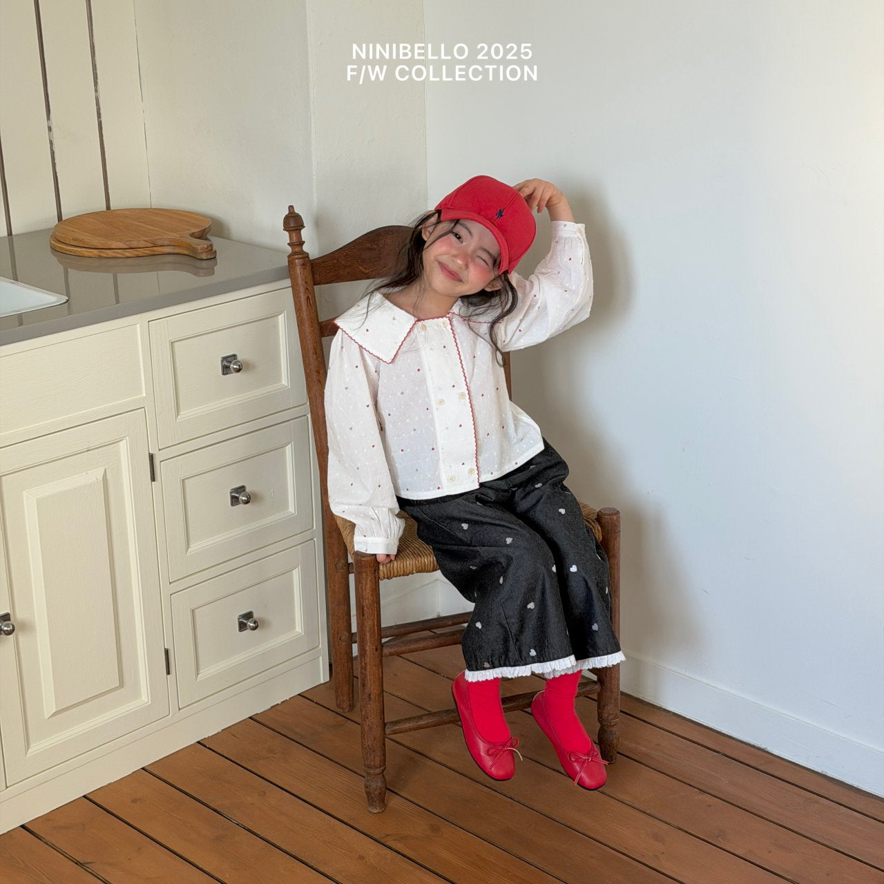 ninibello heart cookie denim pants (80-130cm)