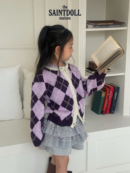 saintdoll argyle cardigan (90-150cm)