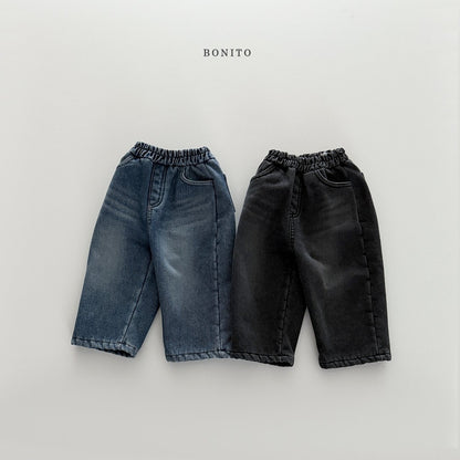 Bonito fleece lined denim pants (~80-140cm)