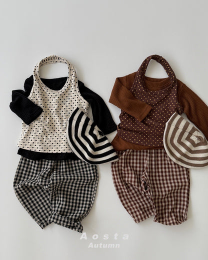 Aosta choco chip halter neck (~70-115cm)