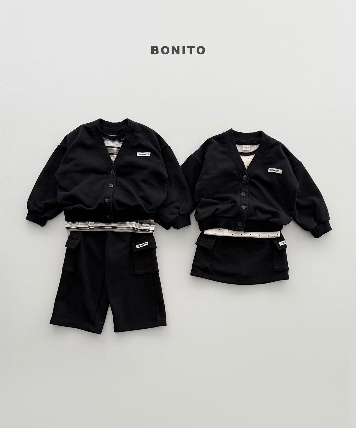 bonito french terry cargo pants (~80-140cm)