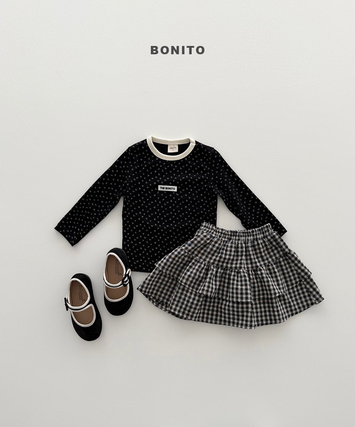 bonito series rib tee (~80-140cm)