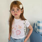 ELLYMOLLY shell crop tee (90-145cm)