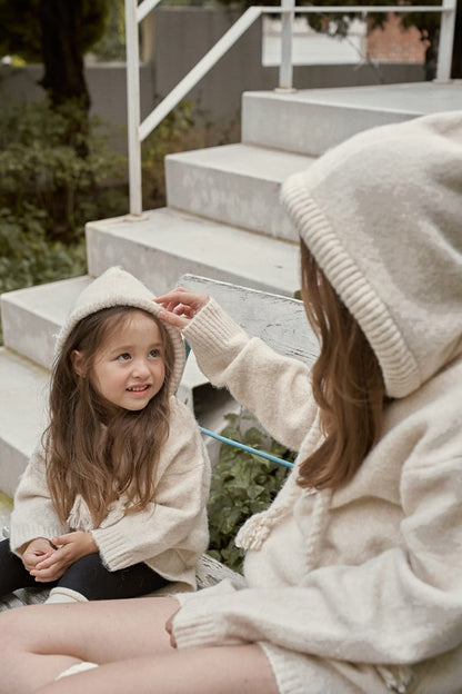 momoann knit hood set(mom)